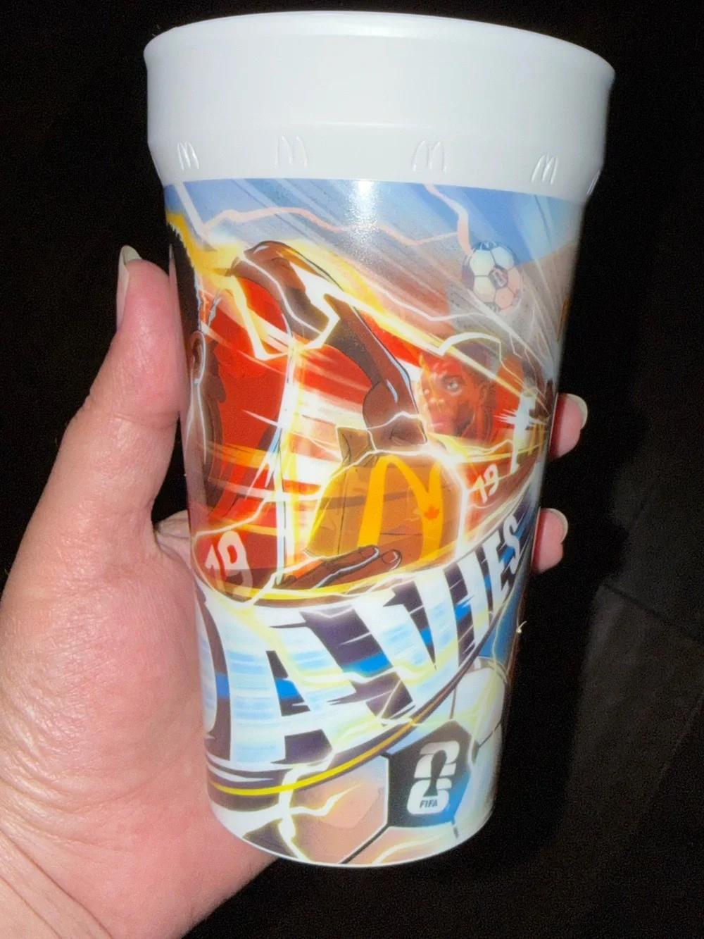 Brand new Davies McDonalds FIFA World Cup cup.  Smoke Free Home Fast Shipping